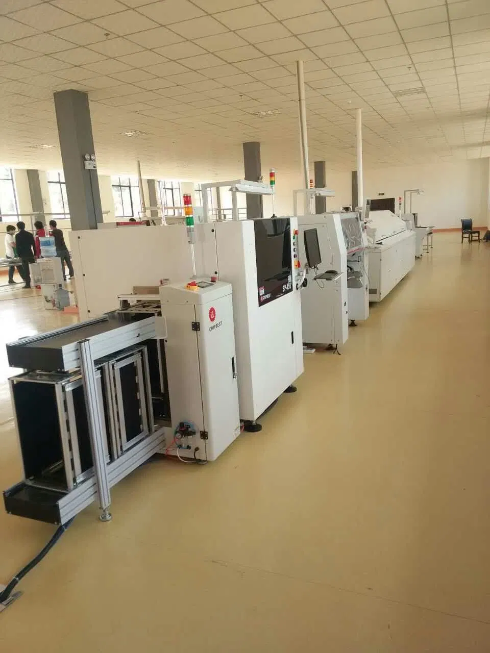 Welding Paste Mixer PCB Loader Paste Printer Lead Free Reflow Welding Oven Placer Sm471 Plus Sm481 Plus Online Aoi PCB Unloader SMT Production Line SMT Machine