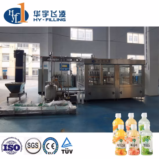 Lavaggio di succhi/caffè/aroma Acqua/tè/latticini Riempimento Tappatura Macchina per la lavorazione di succhi/Diari Etichettatrice Macchina per l'imballaggio