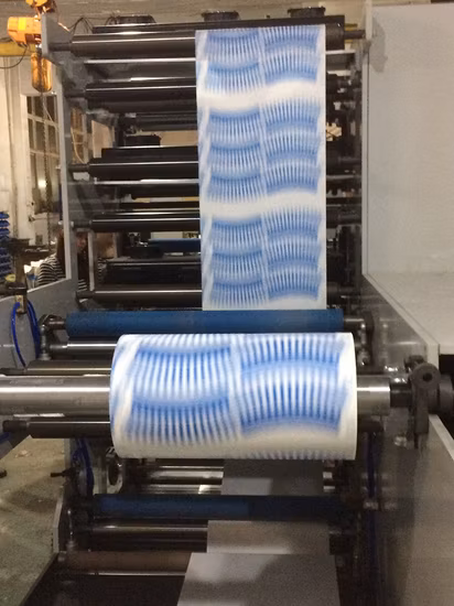 Macchina per stampa flessografica flessografica flessografica con pellicola plastica BOPP per etichette adesive adesive UV IR a 8 colori